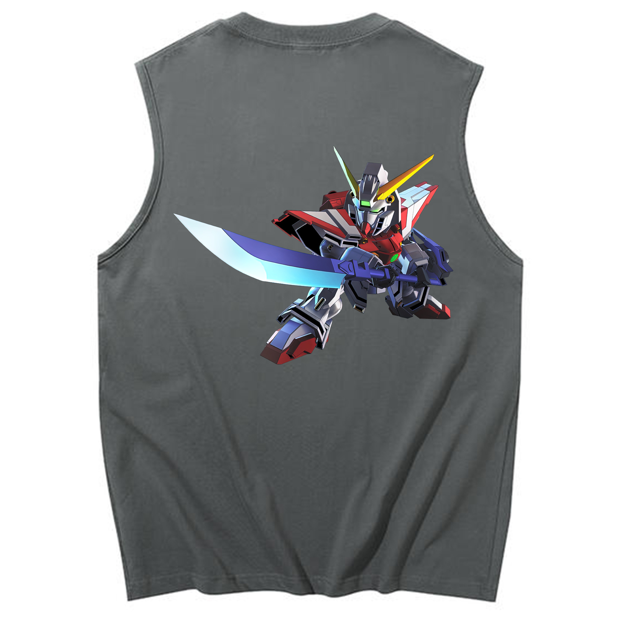 （画像用） 機動戦士ガンダム Mobile Suit Gundam コットン100％タンクトップ（背面プリント）
